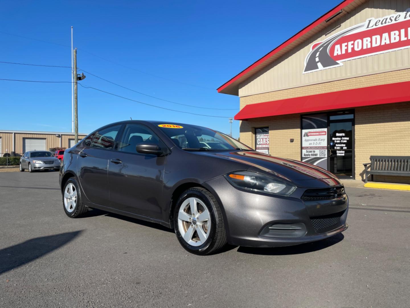 2016 Gray Dodge Dart (1C3CDFBB9GD) with an 4-Cyl MltAr Tgrshrk 2.4L engine, Manual, 6-Spd transmission, located at 8008 Warden Rd, Sherwood, AR, 72120, (501) 801-6100, 34.830078, -92.186684 - Photo#1